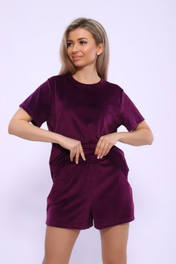 Костюм Натали 71118 футболка и шорты из велюра  фото 57