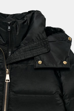 WATER-REPELLENT WINDPROOF HOODED DOWN PUFFER JACKET - Zara фото 13