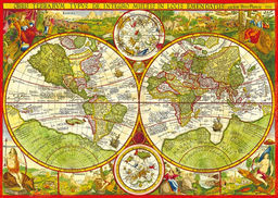 Пазл 1000 "Карта мира Планциуса. 1594"