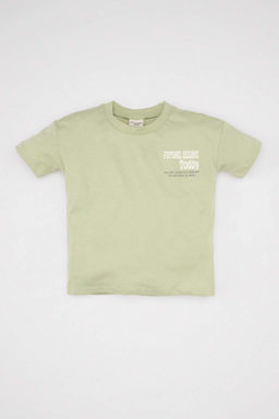 Футболка с короткими рукавами и принтом для маленьких мальчиков