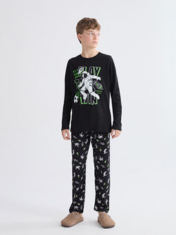 Bisiklet Yaka Erkek ?ocuk Pijama Tak?m?