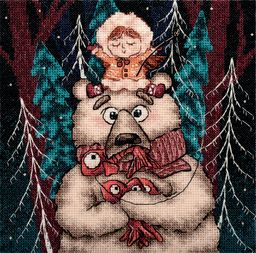 Набор для вышивания PANNA VK-7304 Зимняя рыбалка 17 х 17 см