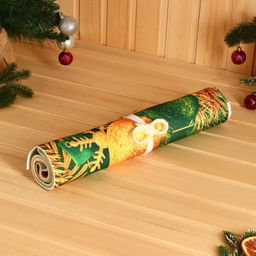 Коврик-лежак с принтом Пусть богатство приходит в ваш дом, 50х155 см - Банная забава фото 2