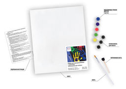 ФРЕЯ SLPR-003 Набор для раскрашивания с красками 25 х 30 см Отпечатки рук семьи - Miadolla фото 5