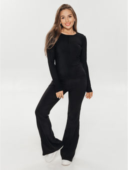 Лонгслив женский Эмма (черный)