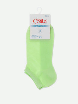 Цена за 2 пары. Носки Короткие CONTE Ультракороткие носки ACTIVE с сеточкой салатовый - Conte elegant фото 5