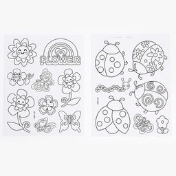 Набор для творчества: аппликация EVA крошкой и раскраска - наклейки Милые насекомые - Simaland фото 4