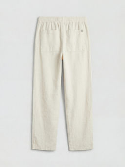 Keten G?r?n?ml? Erkek ?ocuk Pantolon