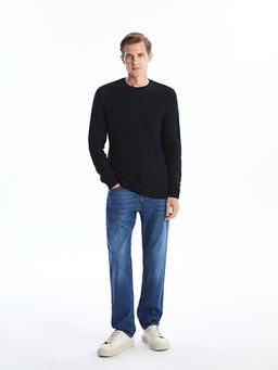 Bisiklet Yaka Erkek Triko Kazak