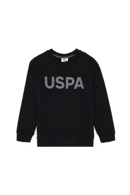 Черный базовый свитшот для мальчика Неожиданная скидка в корзине