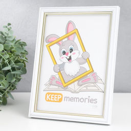 Фоторамка для фото 15×21 см Keep memories «Арона», пластик, белый, (стекло)