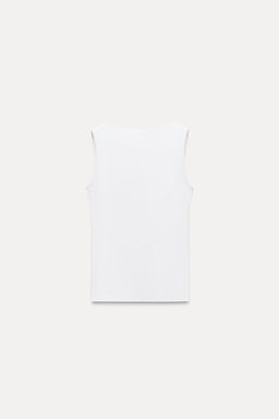 WIDE STRAP POLYAMIDE VEST TOP - Zara фото 14