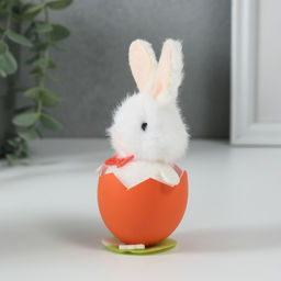 Фигурка Зайка в скорлупе, 5.2?5.2?12.2 см