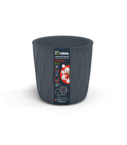 Горшок для цветов 3,6л d182 h177мм серый Desert