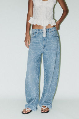 MID-RISE BAGGY TRF JEANS - Zara фото 3