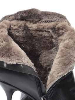 02-E29W-11A BLACK Сапоги зимние женские (натуральная кожа, натуральный мех (еврозима))