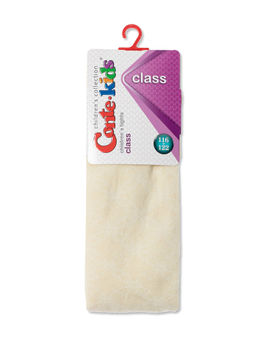 Conte-kids CLASS Lycra® Тонкие хлопковые колготки бежевый