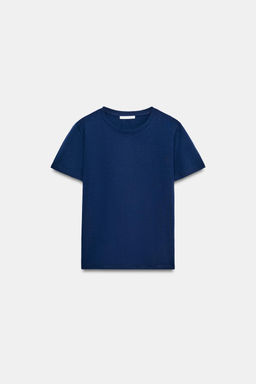 CAMISETA R?STICA ALGOD?N / Marino - Zara фото 5