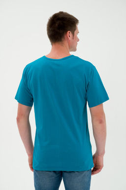 Футболка мужская из кулирки бледно-васильковый - Амадэль фото 5