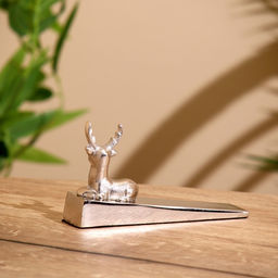 Стоппер дверной «Олень», 16.5×5×9 см, алюминий