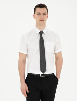 Beyaz Regular Fit K_sa Kollu Basic G_mlek - Pierre cardin фото 8