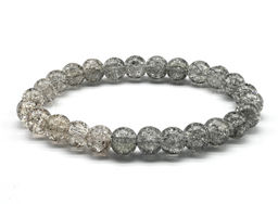 Браслет из сахарного кварца шарик 8мм цвет дымчатый, 17см