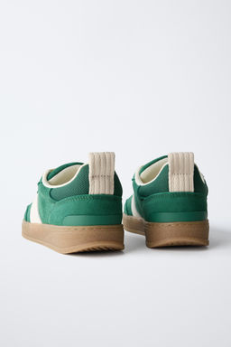 LEATHER DETAIL PLIMSOLLS - Zara фото 6