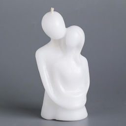 Цена за 3 шт. Свеча декоративная «Влюбленные», 12 см, белая