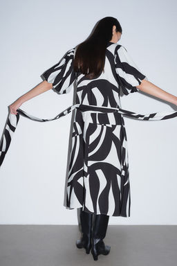 Vestido con cinturon de anudar - H&m фото 4