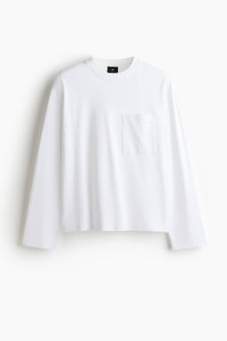 Camiseta de manga larga en punto Loose Fit