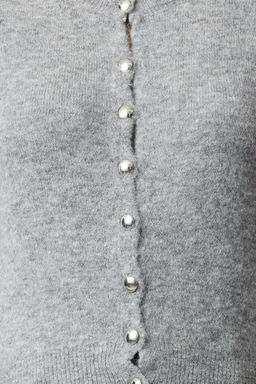 TRENDYOLMILLA Gri Crop Pamuklu Yunlu Triko H?rka TWOAW25HI00152 фото 3