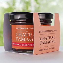 Фруктовая горчица Chateau Tamagne брусника-каберне совиньон