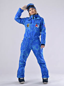 Женский зимний сноубордический комбинезон Alpha Endless 222/220518-2_012 Голубой  фото 4