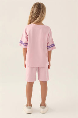 Пижамный комплект пудрово-розового цвета для девочки - U.s. polo assn фото 4