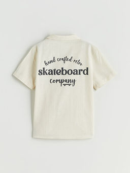 Resort Yaka Bask?l? Erkek ?ocuk G?mlek