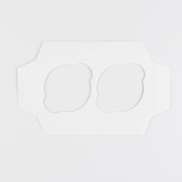 Цена за 5 шт. Коробка для капкейка, кондитерская упаковка, 2 ячейки «Счастливых моментов», 16 х 8 х 10 см