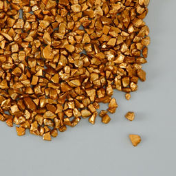 Цена за 2 шт. Декор стекло «Слюда золото», 20 г