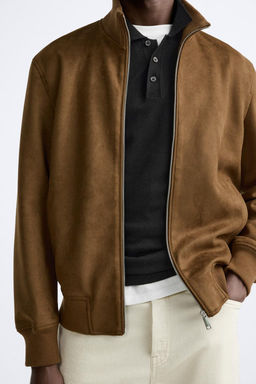 FAUX SUEDE JACKET - Zara фото 8