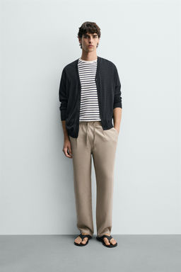 PANTAL?N FLUIDO RELAXED FIT / Tostado