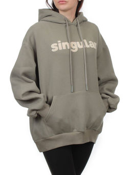 2622 GRAY GREEN Толстовка женская (85% хлопок, 10% полиэстер, 5% спандекс) - Fashion фото 2