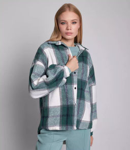 Рубашка #КТ168-2, зеленый - Dommod фото 5