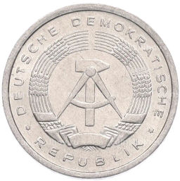 Монета 1 пфенниг 1981 года Восточная Германия (ГДР)
