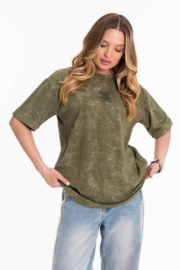 Футболка М324234Тд хаки - Елена фото 4