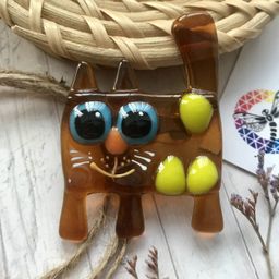Магнит Кот с полосками