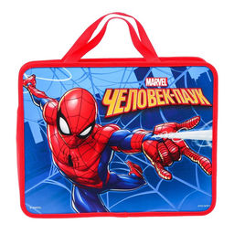 Папка с ручками пластик А4 75 мм 330×260 ПМ-А4-26 «Человек-паук»