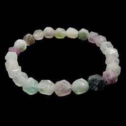 Браслет из камня 8мм с огранкой Флюорит дарует Радость и удачу Свыше