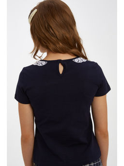 Блузка темно-синий 181230510б - Nota bene фото 3