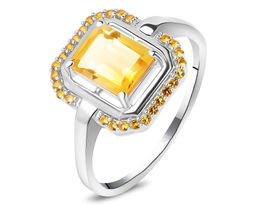 Кольцо, цитрин , наноцитрин, Лэйла