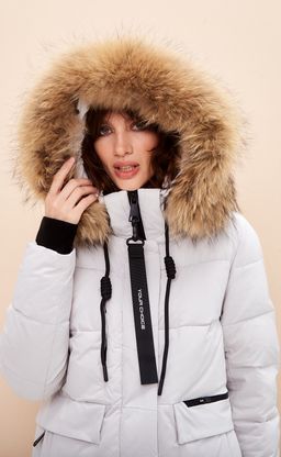 Куртка SCW-JW796-CR молочный - Fine joyce фото 15