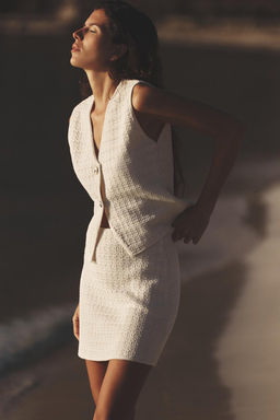 TEXTURED KNIT MINI SKIRT - Zara фото 4